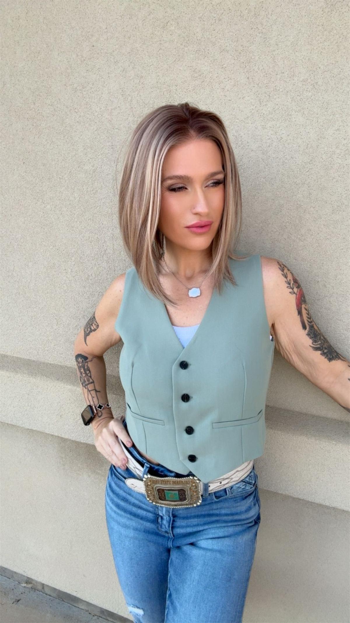 Caris by AISOM Short Bob Cut Free Part Lace Front Wig with Scandinavian Hairline Very Low Density 12 Inches Heat Friendly Synthetic Wig Caris by AISOM Short Bob Cut Free Part Lace Front Wig with Scandinavian Hairline Very Low Density 12 Inches Heat Friendly Synthetic Wig