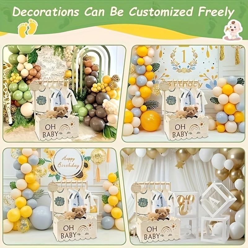 Baby Closet Organizer Rack, Wooden Baby Clothes Hanger, Rainbow Toy Storage Shelf, Infant Wardrobe Display Stand, Oh Baby Brand