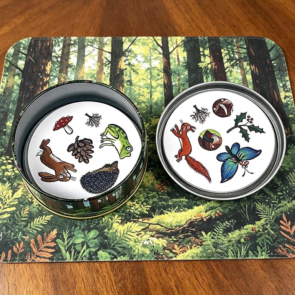 Forest Theme Matching Card Game, Metal Boxed Card Game, Fun Interactive Desk Game for Family, Friends, Classmates, Family Card Games, Party Card Game, Perfect Gift for Holidays and Birthdays