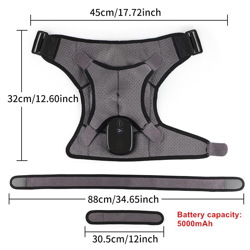 USB Rechargeable Shoulder Massager, 3-speed Heating Massage Shoulder Pad, Portable Shoulder Massage Equipment for Women & Men #TOP PICKS