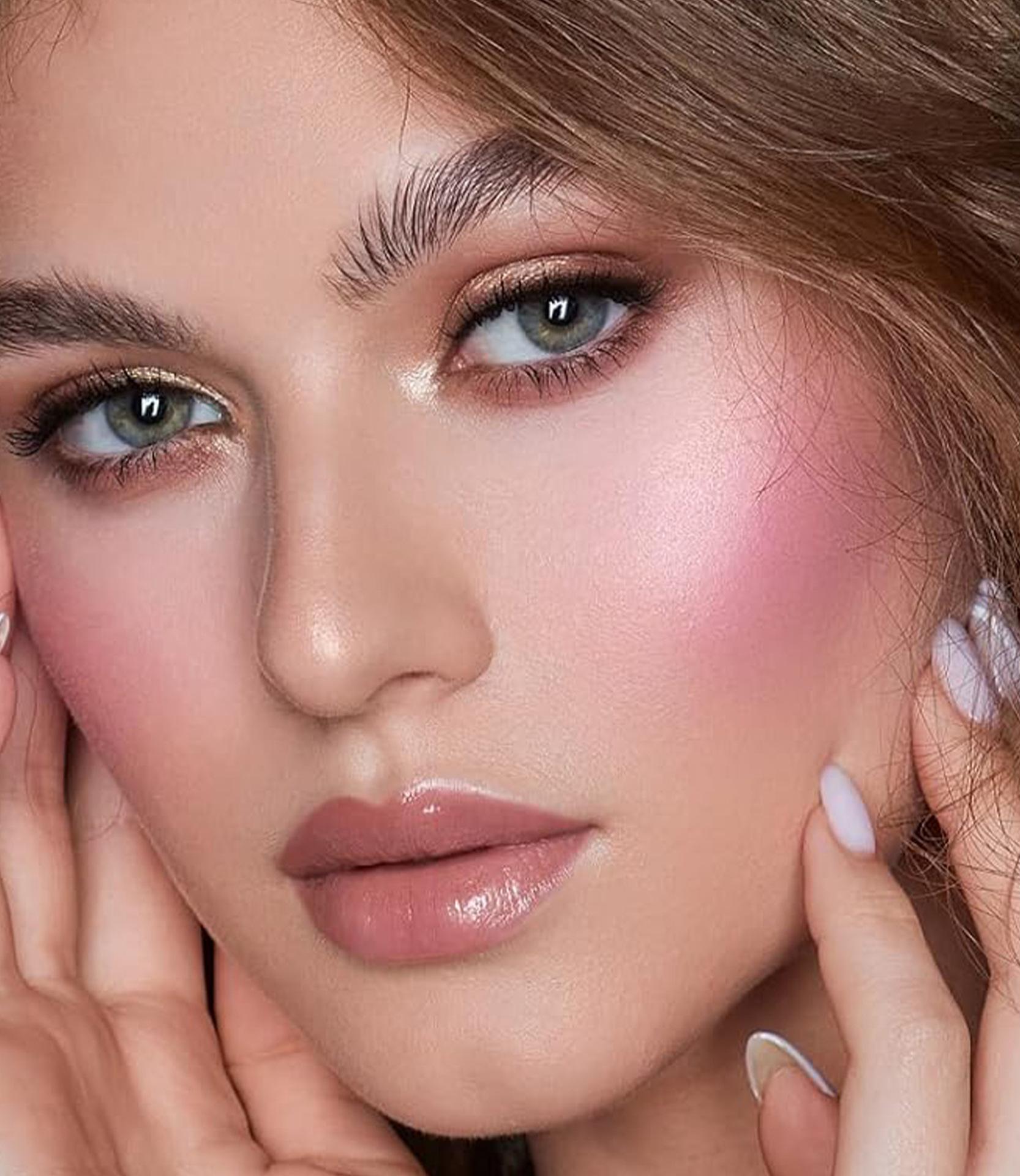 Temperature Changing Jelly Blush Stick, Multi-use Matte Cream Blush for Blush, Highlight & Contour