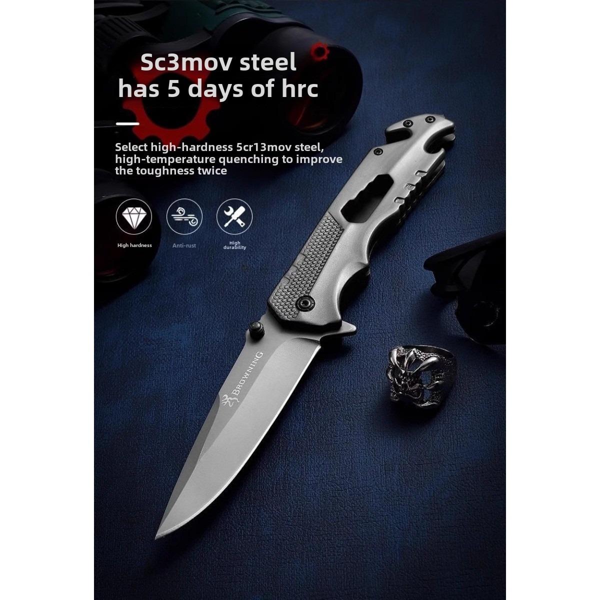 A variety of multifunctional folding knives, high hardness stainless steel, can be used for outdoor self-defense tools men's Christmas gifts Outdoorfun Multipurpose