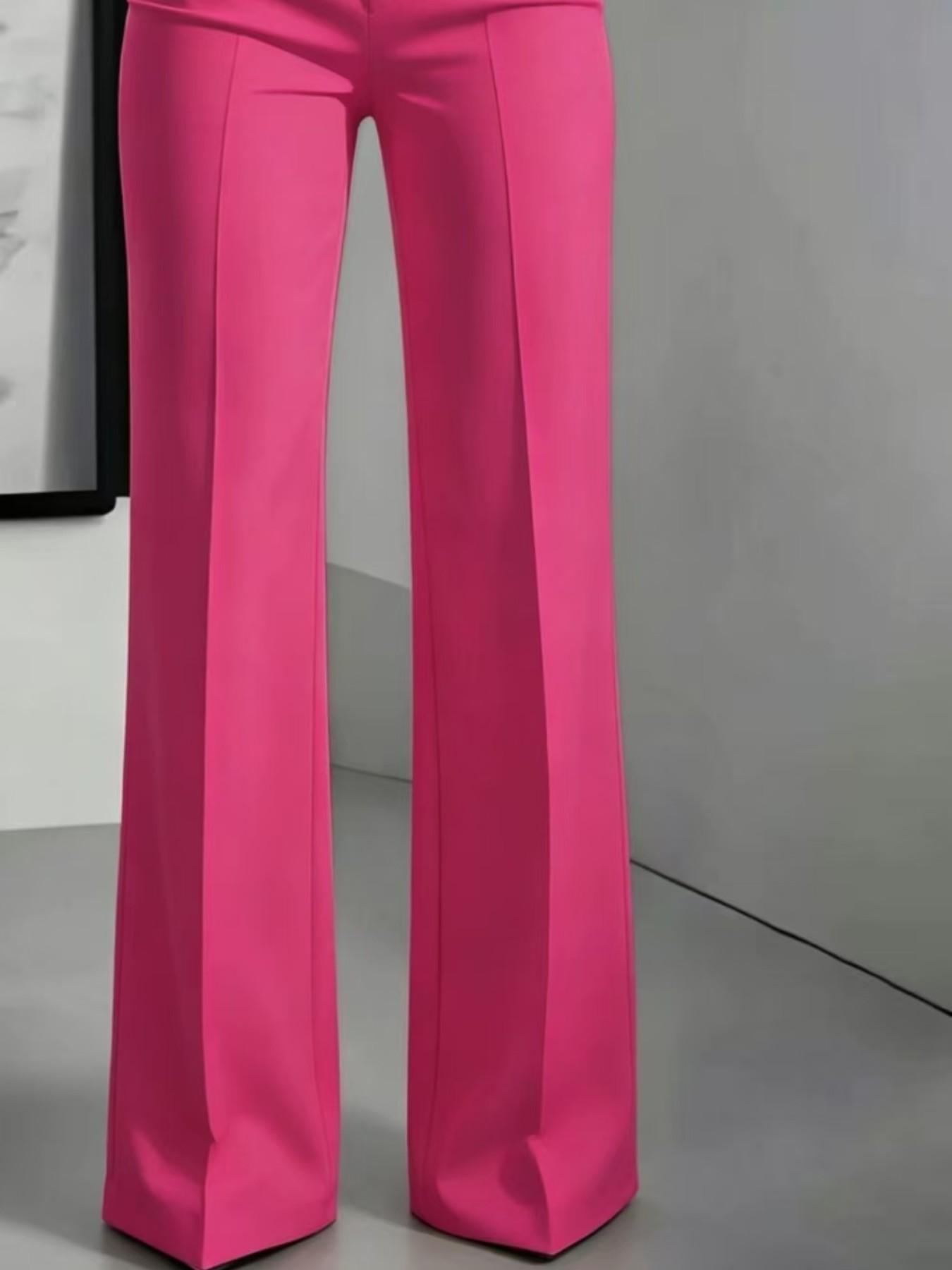 Women's New High Waist Drape Straight Leg Simple Suit Pants, Womenswear Elegant Business Casual Wear, Comfortable and Stylish Aesthetic Design