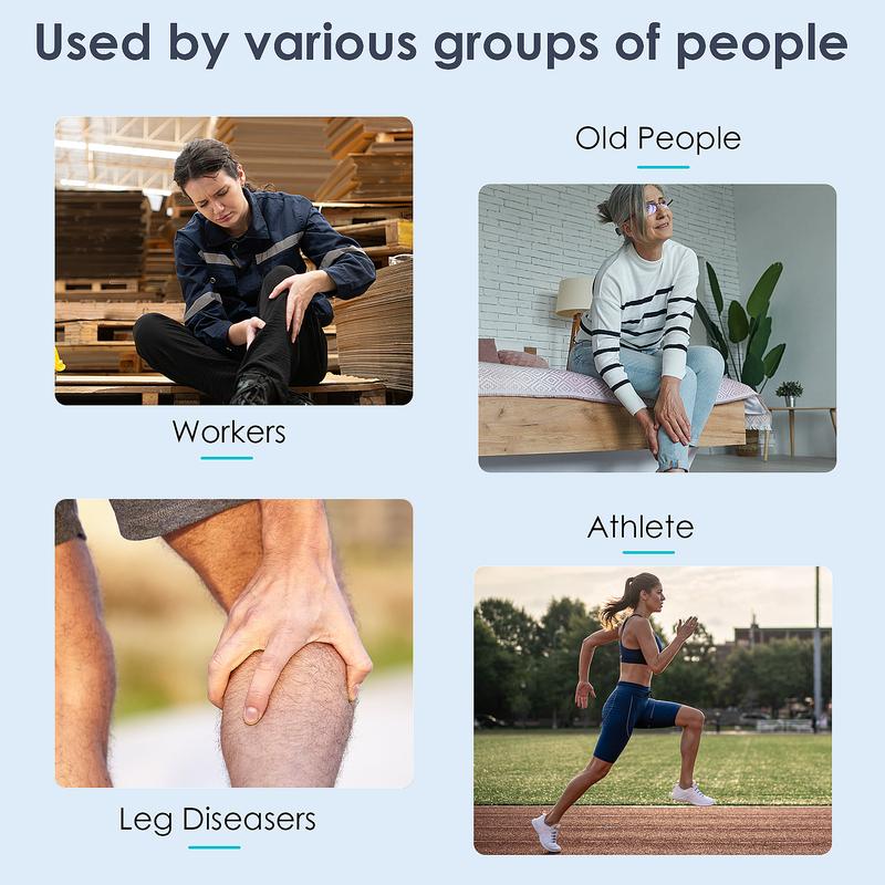 Full Leg Massager for Circulation & Ease Leg Tension with Heat & Compression 2 Heat 3 Modes 3 Intensities Perfect Gift for Men Dad Women Mom - Knee Pain Tool