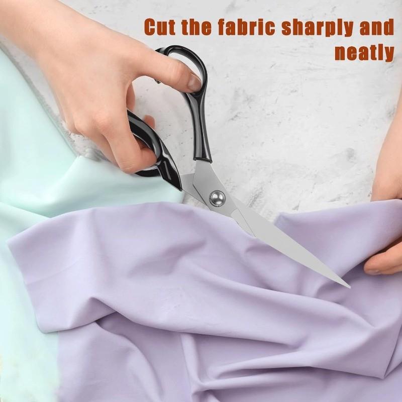 3-Pack Sewing Scissors Set for Precise Fabric Cutting, Durable & Sharp Blades for Crafting Projects, Essential Sewing Tools, Sewing Kit, Sewing Supplies Crafts