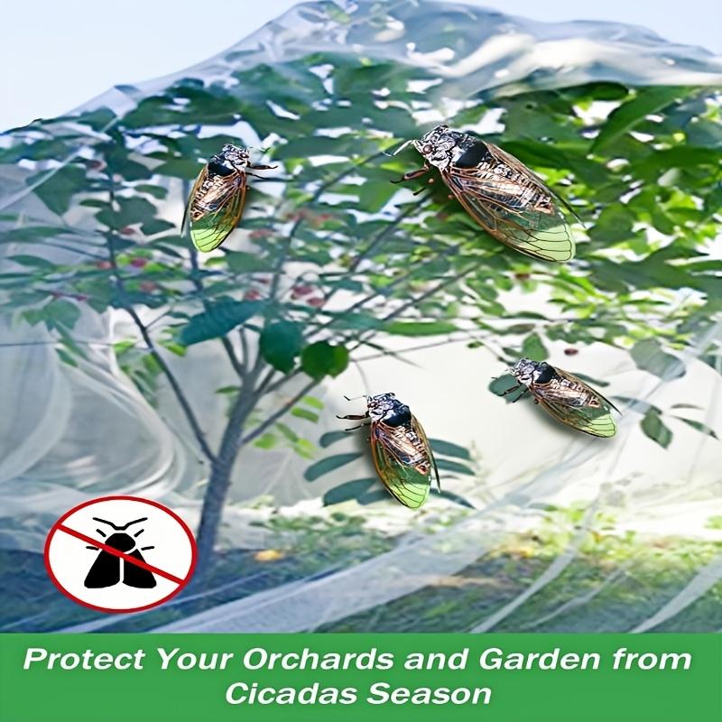 Two-Pack Fruit Tree Protection Net, Garden & Orchard Guard, Zipper Drawstring Seal, Bird Bug Deer Proof, Blueberry Apple Tree Care