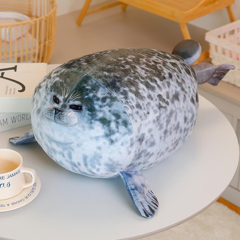 Realistic Seal Plush Toy, Sea Lion Stuffed Animal Doll, Aquarium Marine Life Pillow, Christmas Decoration Cushion, Unisex Gift, Soft Stuffed Animal