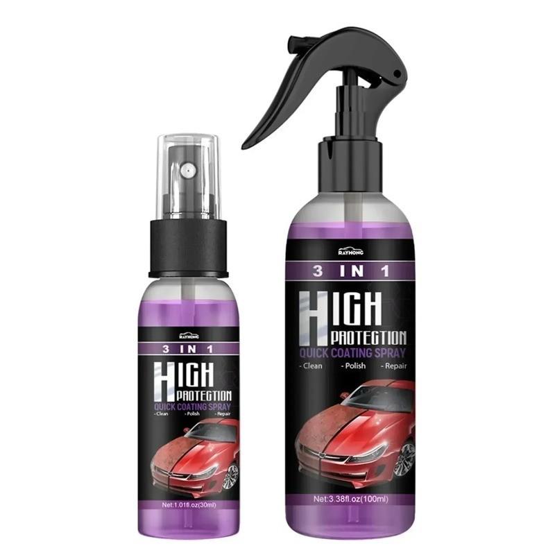 3 In 1 Car Ceramic Coating Spray 100ml Polishing Spraying Wax Polishing Paint Coating Agent Body Compound Scratch Repair