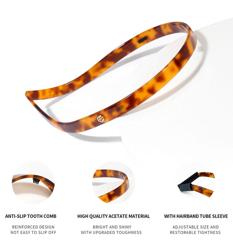 EVITA PERONI Hairband Designed for Eyewear, No Pressure Non-slip Glasses Headband for Women, Vintage Minimalism Hair Accessory