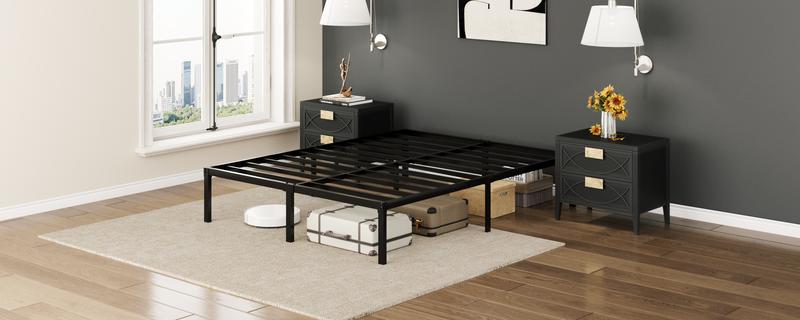 SHA CERLIN Heavy Duty Metal Bed Frame, 14"/18" Height Platform Bed Base, Twin/Full/Queen/King Size Steel Slats Support,No Box Spring Needed,Queen Bed Frame Twin Bed Frame#ChristmasGifts#TikTokShopBlackFriday