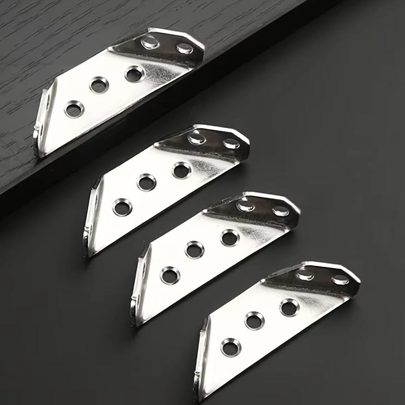 Metal Corner Brackets Set (10/20 Pieces), Durable Metal Corners for Cabinets & Drawers, Easy Installation Furniture Accessories