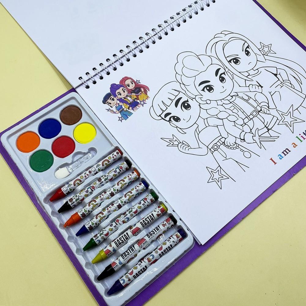 K-Pop Anime Paint Coloring Book  Drawing Book Safe Painting Coloring Graffiti Book，Kpop Drawing Art Kit Gifts for Kids Girls Boys Teens, Art Set ,Crayons,Colors Brush Paint Pens for  Painting, Card Making, DIY & Art Supplies modelpaintingm.