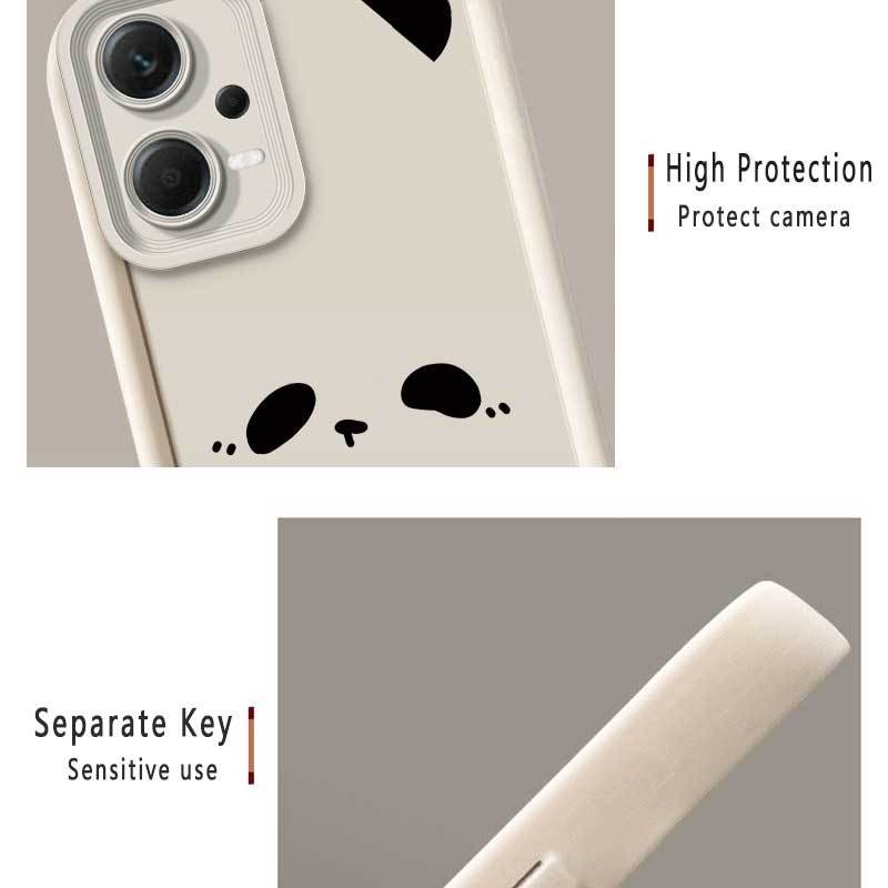 1 Piece Note12Pro 5G napping panda Flexible Case For Redmi Note 12 Pro 5G With Lightweight Features Suitable For Casual