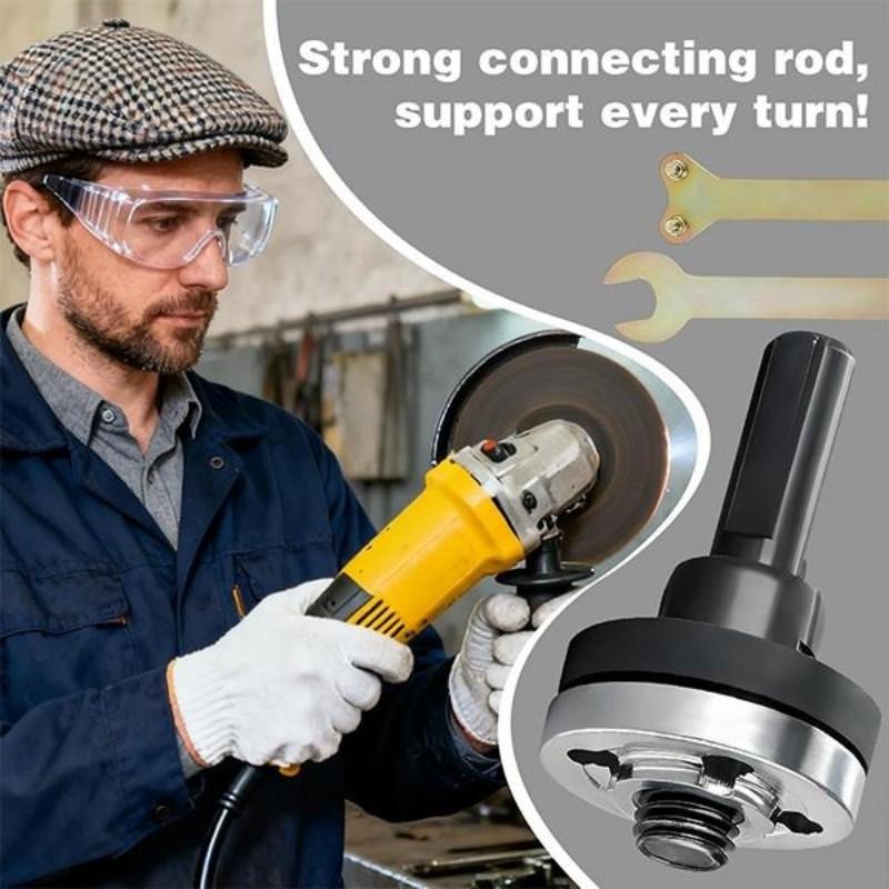 10-Piece Drill Angle Grinder Rod Set, Adjustable 10mm Rotating Drive Shaft Accessories, Includes Wrench, Fits Cutting Polishing Sponges