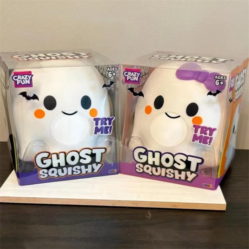 Halloween Ghost Stress Relief Toy, Slow Rebound Funny Mallow Candy, Perfect for Halloween Decor, Fans, Squeezing, Soft and Plush, Slow Rebound Squishies