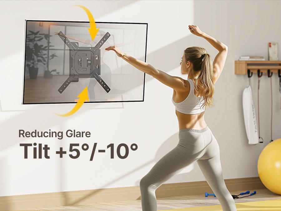 MonTek Full Motion TV Wall Mount for 13–120 Inch Flat & Curved TVs and Monitors, Swivel & Tilt Articulating Bracket, Max VESA 900x600mm, Holds up to 264 lbs