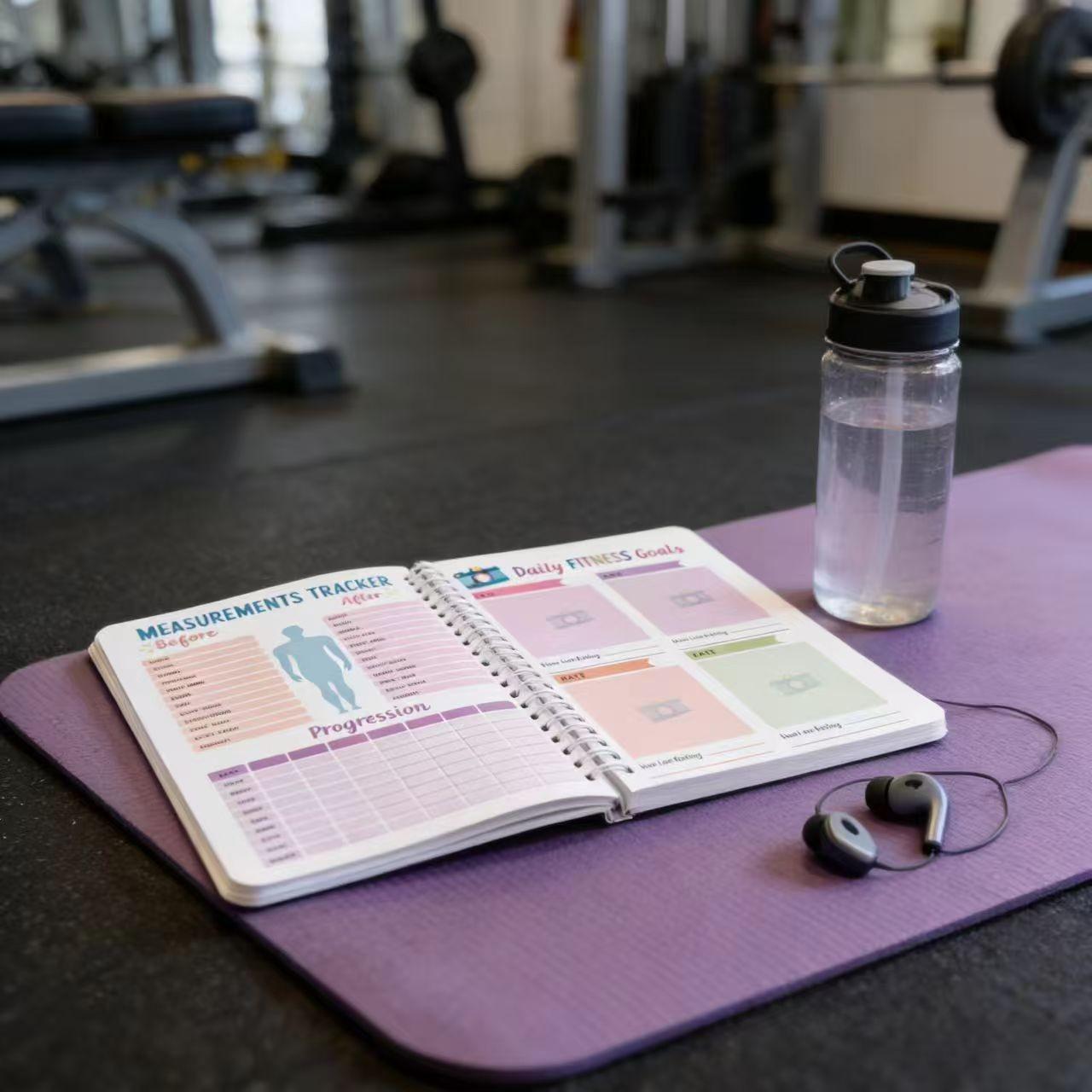 Fitness Planning Notebook, Track Workouts & Goals, Ideal for Beginners, Weight Loss, Regular Training Lovers, Health Management Tool