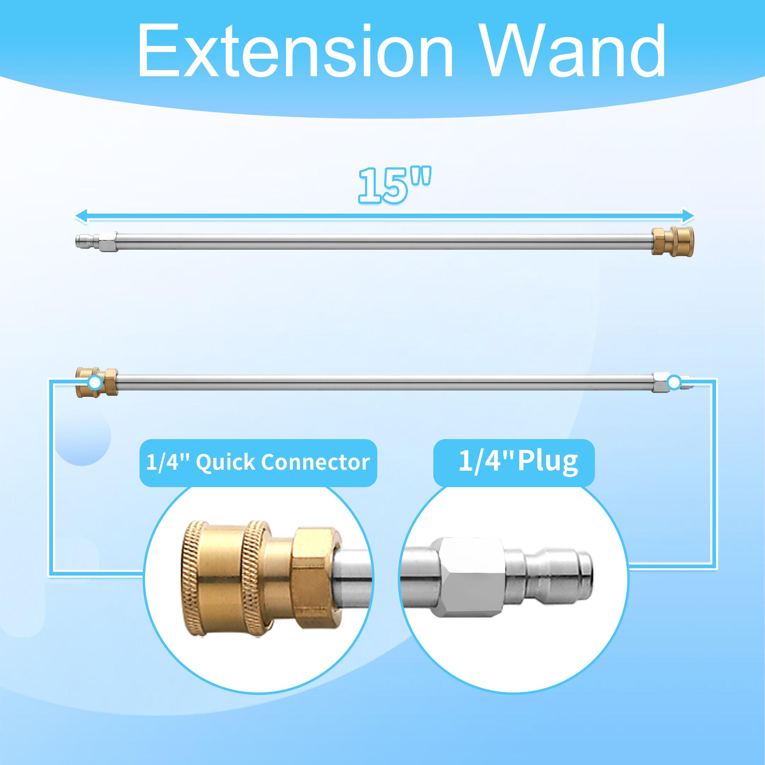 Tool Daily 14” Pressure Washer Surface Cleaner, Stainless Steel Driveway Power Washer Attachment with 4 Wheels, 2 Extension Wands, 4000 PSI,Christmas gifts Tool Daily 14” Pressure Washer Surface Cleaner, Stainless Steel Driveway Power Washer Attachment with 4 Wheels, 2 Extension Wands, 4000 PSI,Christmas gifts
