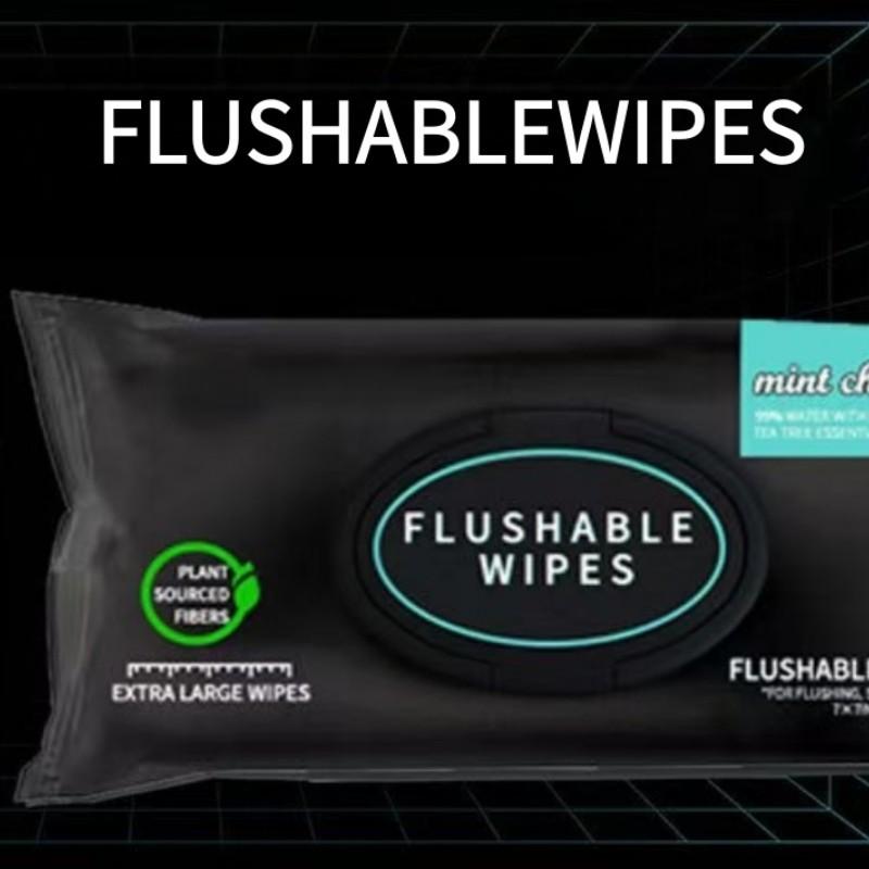 Flushable Wet Toilet Paper, Gentle on Skin, Strong Cleaning, Flushable, Septic System Friendly, 1 Pack or 3 Packs Available
