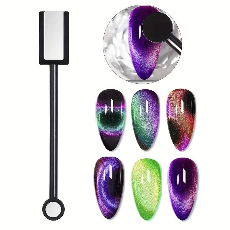 13-Piece Nail Polish & Gel Magnet Set, Nail Art Set, Complete Salon Kit for Cat Eye French Manicure, Professional Beauty Tools for Salons & Home Use