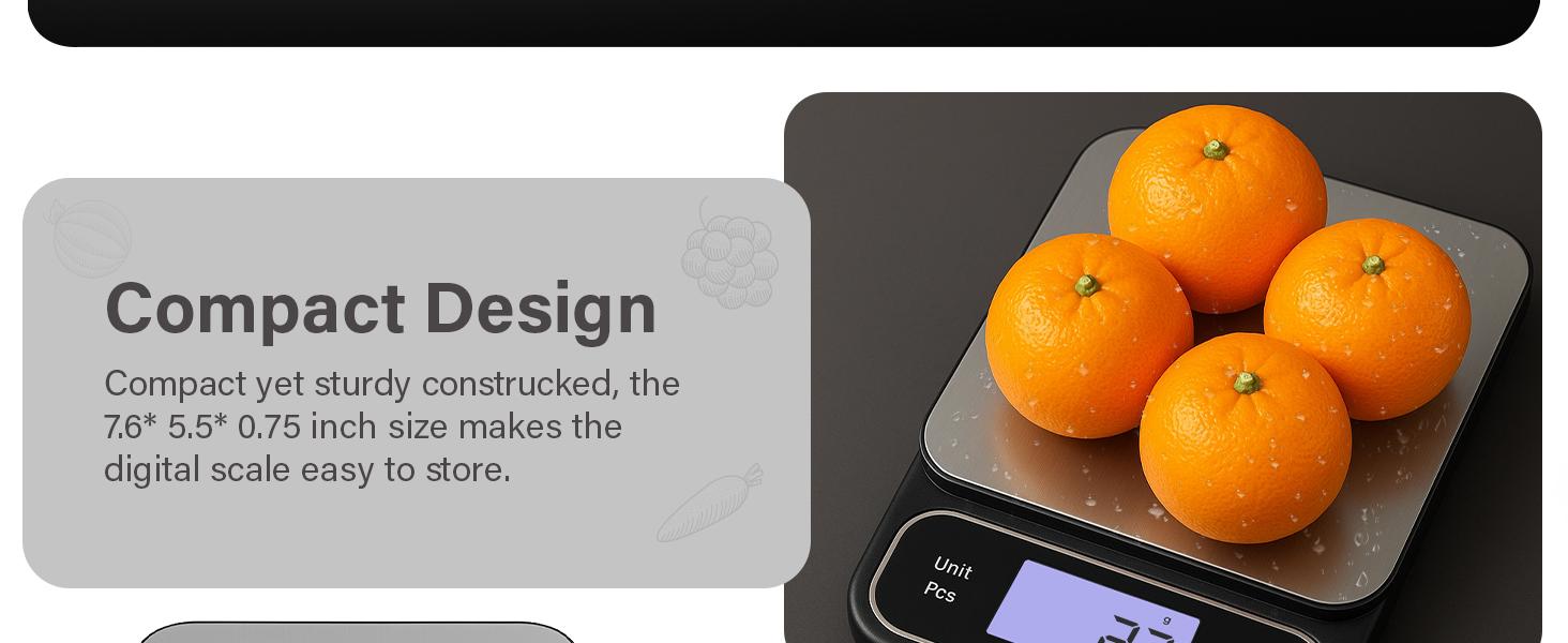 Food, Weighs, Scales, Food Scales messaures in Grams and Ounces with 0.01oz/1g Precise, Waterproof for Baking & Meal Prep with LCD Display (1g/10kg)