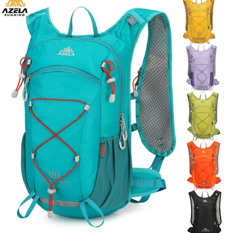 Azela 18L Ultra-Light Hiking Backpack Breathable Mesh Back Panel, Waterproof Daily Use, Ideal for Marathon, Camping, Music Festivals Running Backpack