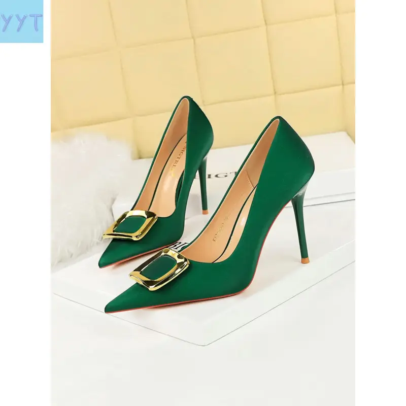 YYT1 Women's Pointed Toe Stiletto Heels, Design, Comfortable Office & Casual Shoes, All Season Wear