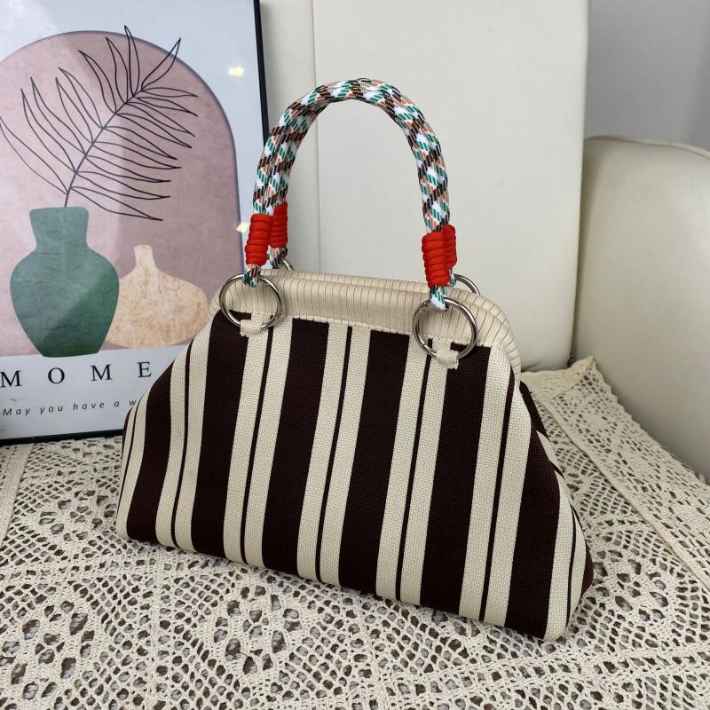 Korean Design Knit Handbag for Women, Magnetic Closure Dumpling Shape Tote Bag, Large Capacity Casual Daily Commute Shoulder Purse