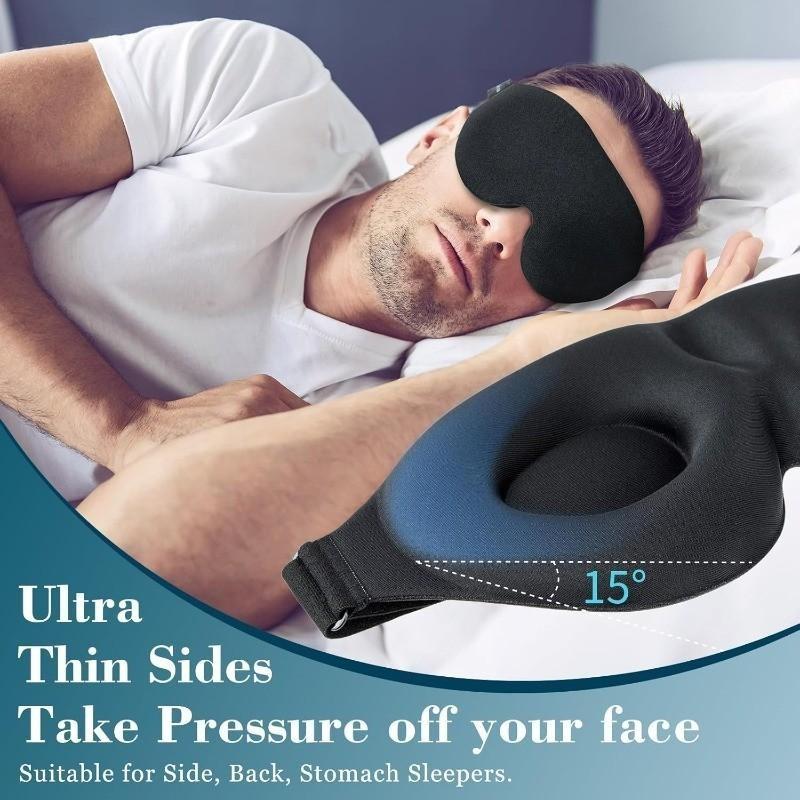 3D three-dimensional sleep blindfold, sleep magic memory sponge black shadow breathable eye protection travel essentials