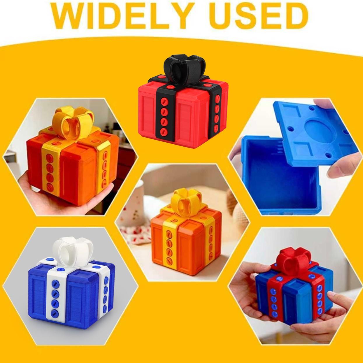 5-Piece Nested Gift Box Set with Screws, Fun Prank 3D Storage Box, Novelty Money Card Container for Christmas Birthday Packaging