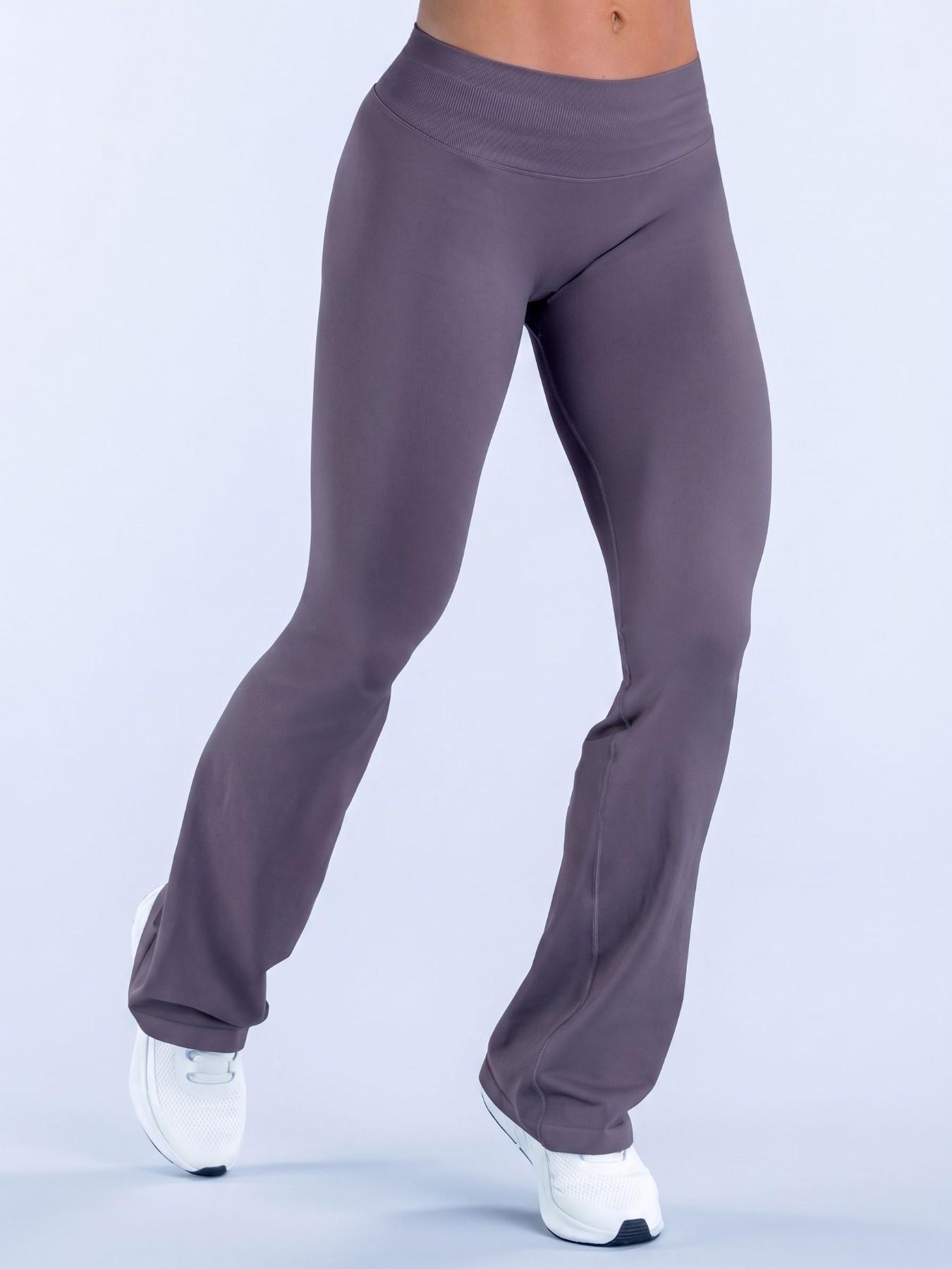 Flared Gym Leggings for Women Seamless Hidden Scrunch Butt Lift Workout Legging Flare Bootcut Yoga Pants Activewear Bottoms Fitness Pants