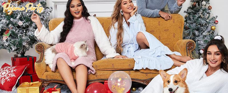 Yeokou Women's Fluzzy Sherpa Fleece Pajamas Warm Pullover Lapel Sleepwear Sets