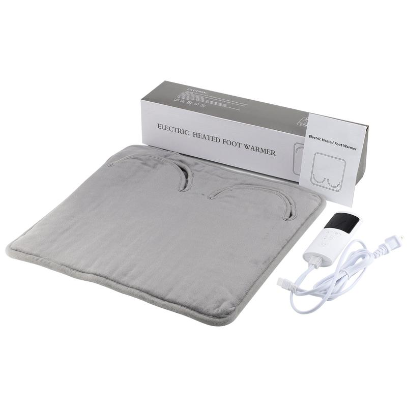 Heated Foot Warmer Pad, 9 Temperature Settings, 4 Timer Modes, Ultra-Soft Microfiber Electric Blanket, Multi-Functional Office Winter Heating Mat, Us Plug,,Heating Pad