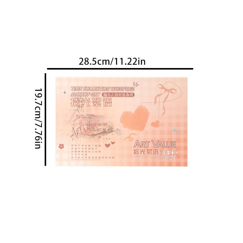 Art Value, Cosmetic Face Makeup Sets, Lip Gloss Blush Eyeshadow Powder Compact, Commuter Simple Makeup Necklace Kit, Full Makeup Equipment, Daily Makeup Kit