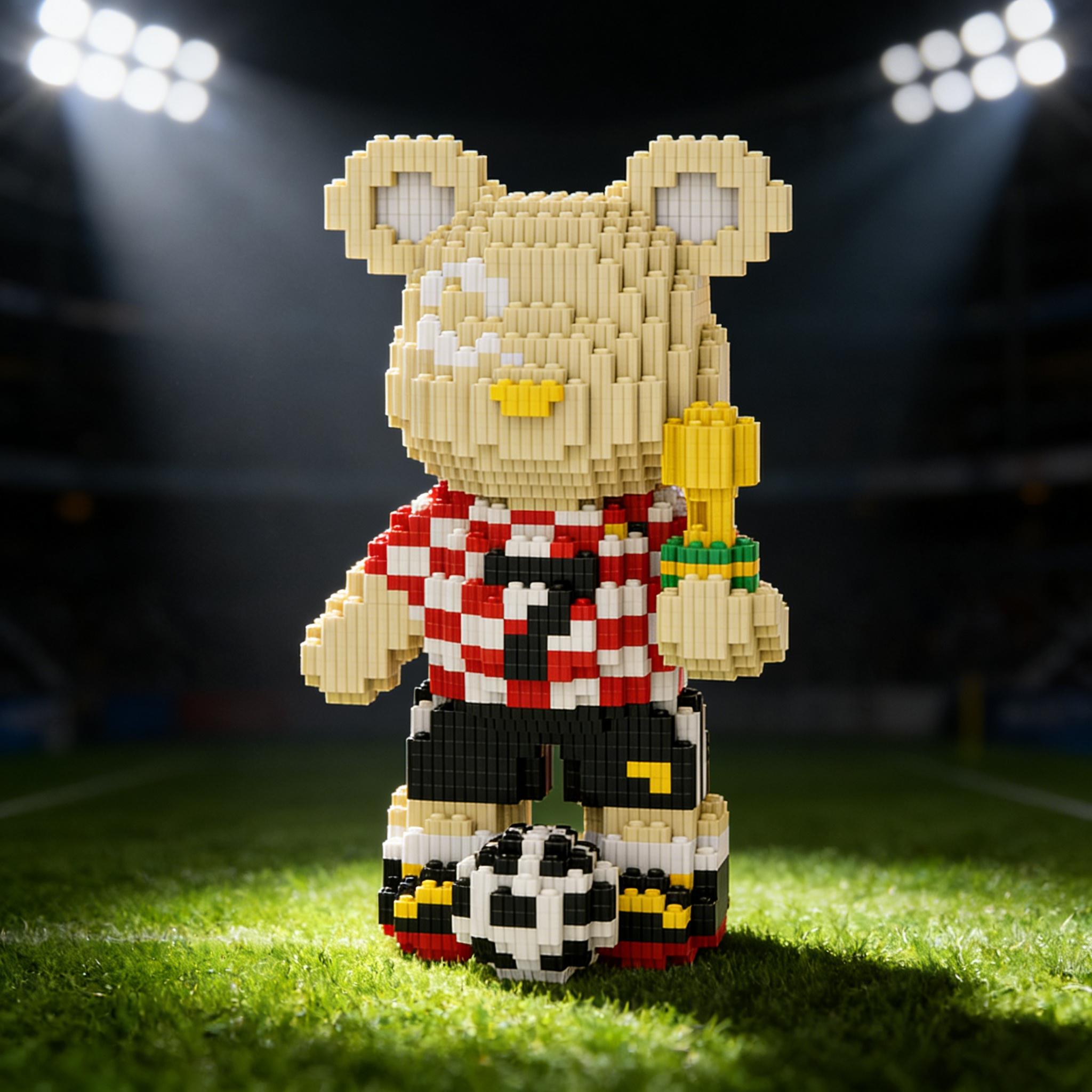 Bear Series 3D Puzzle Building Blocks Decoration, Bookshelf Home Office Cabinet Decor, Party Living Room TV Stand Display Gift