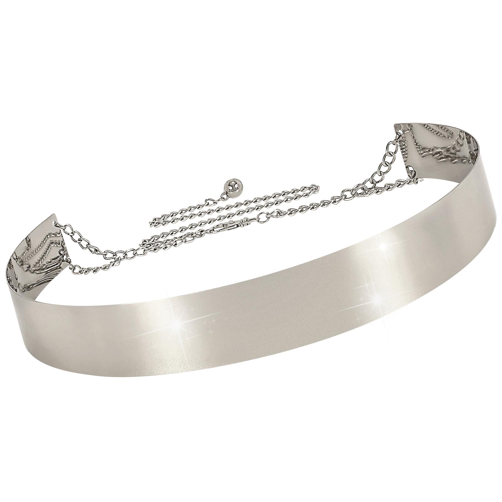 XZQTIVE Metal Waist Belt Women Shiny Polished Mirror Chain Belts Metallic Waistband Adjustable Body Link Dress Belts SpringStatements XZQTIVE Metal Waist Belt Women Shiny Polished Mirror Chain Belts Metallic Waistband Adjustable Body Link Dress Belts SpringStatements
