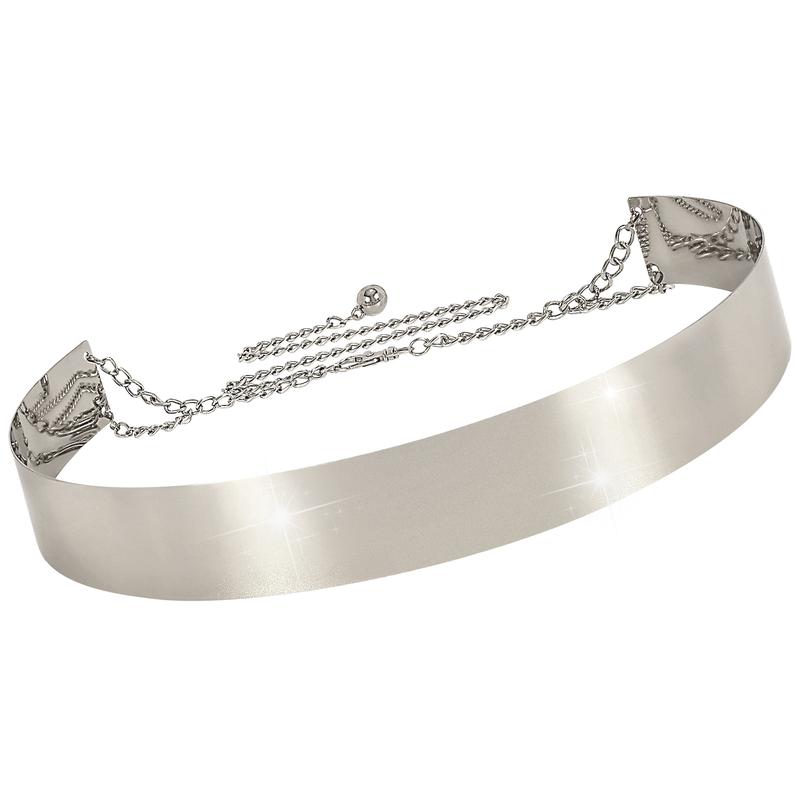 XZQTIVE Metal Waist Belt Women Shiny Polished Mirror Chain Belts Metallic Waistband Adjustable Body Link Dress Belts XZQTIVE Metal Waist Belt Women Shiny Polished Mirror Chain Belts Metallic Waistband Adjustable Body Link Dress Belts