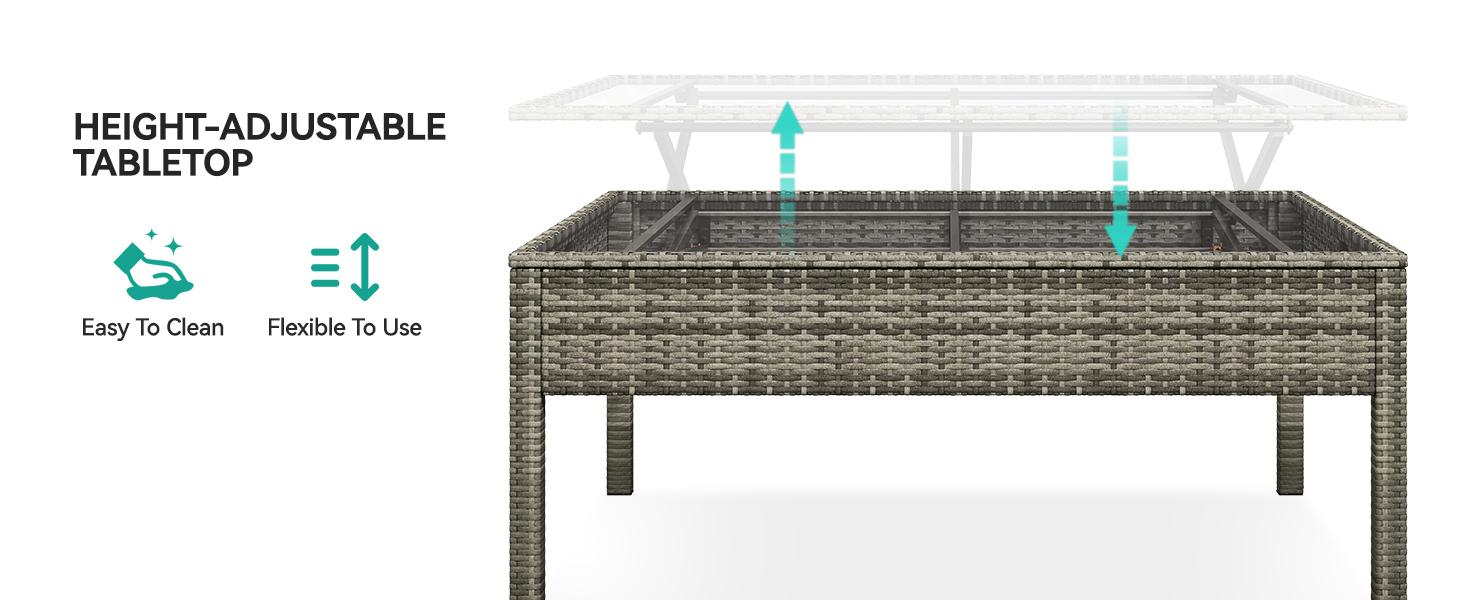 【Dealsforyoudays】Yitahome Patio Furniture Set, 6-Piece and 7-Piece, All-Weather PE Rattan Wicker Outdoor Sectional Sofa with Soft Cushions & Coffee Table, Patio Conversation Set for Backyard, Garden, Porch, Balcony 【Dealsforyoudays】Yitahome Patio Furniture Set, 6-Piece and 7-Piece, All-Weather PE Rattan Wicker Outdoor Sectional Sofa with Soft Cushions & Coffee Table, Patio Conversation Set for Backyard, Garden, Porch, Balcony