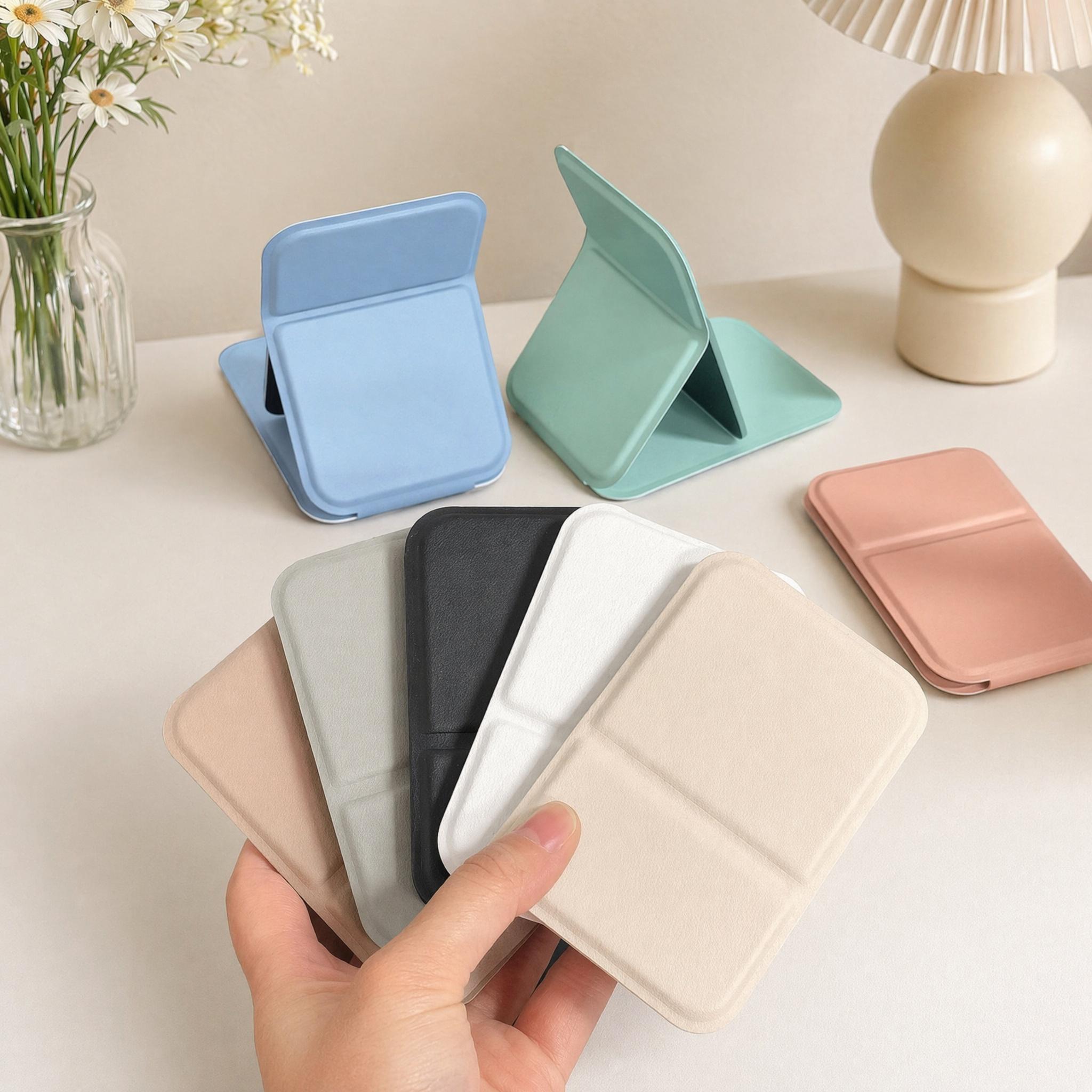 Portable Foldable Makeup Mirror, 1 Count Pocket Foldable Makeup Mirror, Pu Leather Makeup Mirror for Home Bathroom Outdoor Travel, Travel Hand Mirror, Cosmetic Mirror-YY1