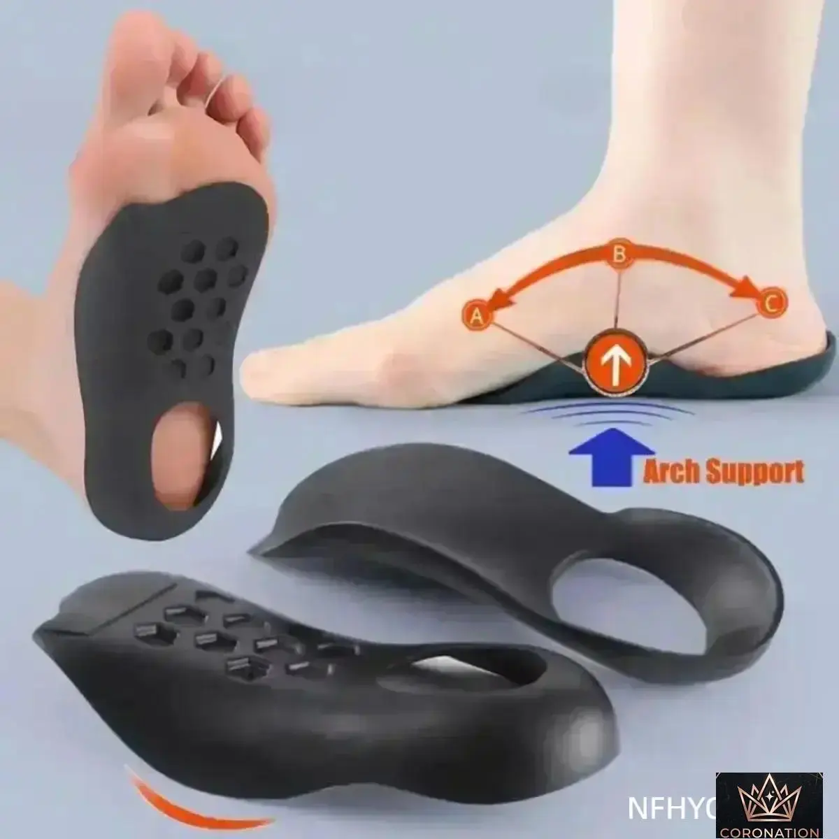 Unisex Arch Support Orthotic Inserts, Cushioned Heel Support Breathable Foot Pain Relief Pads for Flat Feet, Walking/Running, Standing All Day Work Boots & Outdoor Sports