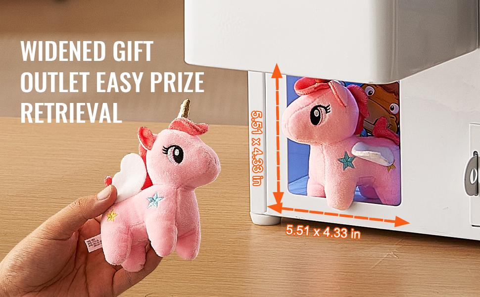 VEVOR Claw Machine, 0-3 Jaw Diameter 0-5 Jaw lifting, Crane Prize Grabber Commercial Arcade Game Toys, Cool Fun Grab-And-Win Machine w/ Light and Sound, Dispenser Vending Toy For Kids, Boys Girls