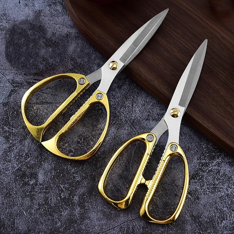 Premium Stainless Steel Heavy-Duty Scissors, Anti-Slip Handles, Sharp Blades for Fabric, Paper, DIY Crafts, Durable Household Shear, Craft Cutting Tool