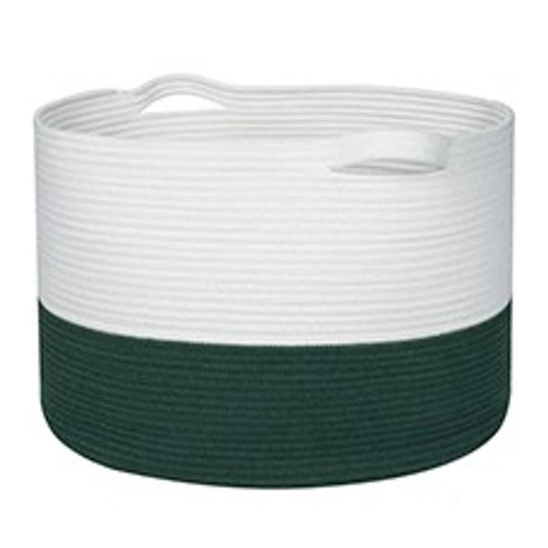 Extra Large Cotton Rope Basket 22" x 14" - Toy Basket for Kids -Blanket Basket for Living Room - Woven Baskets for Storage