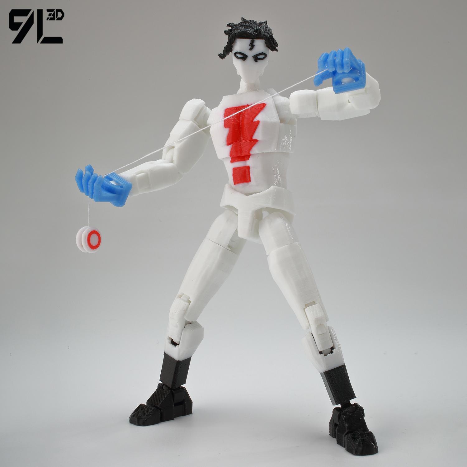 9L3D Printed NEWInvincibles Tech Jacker Titan13 Lucky13 Action Figure Dummy13 Motorcycle Multi-Jointed Collectible Model Toy T13