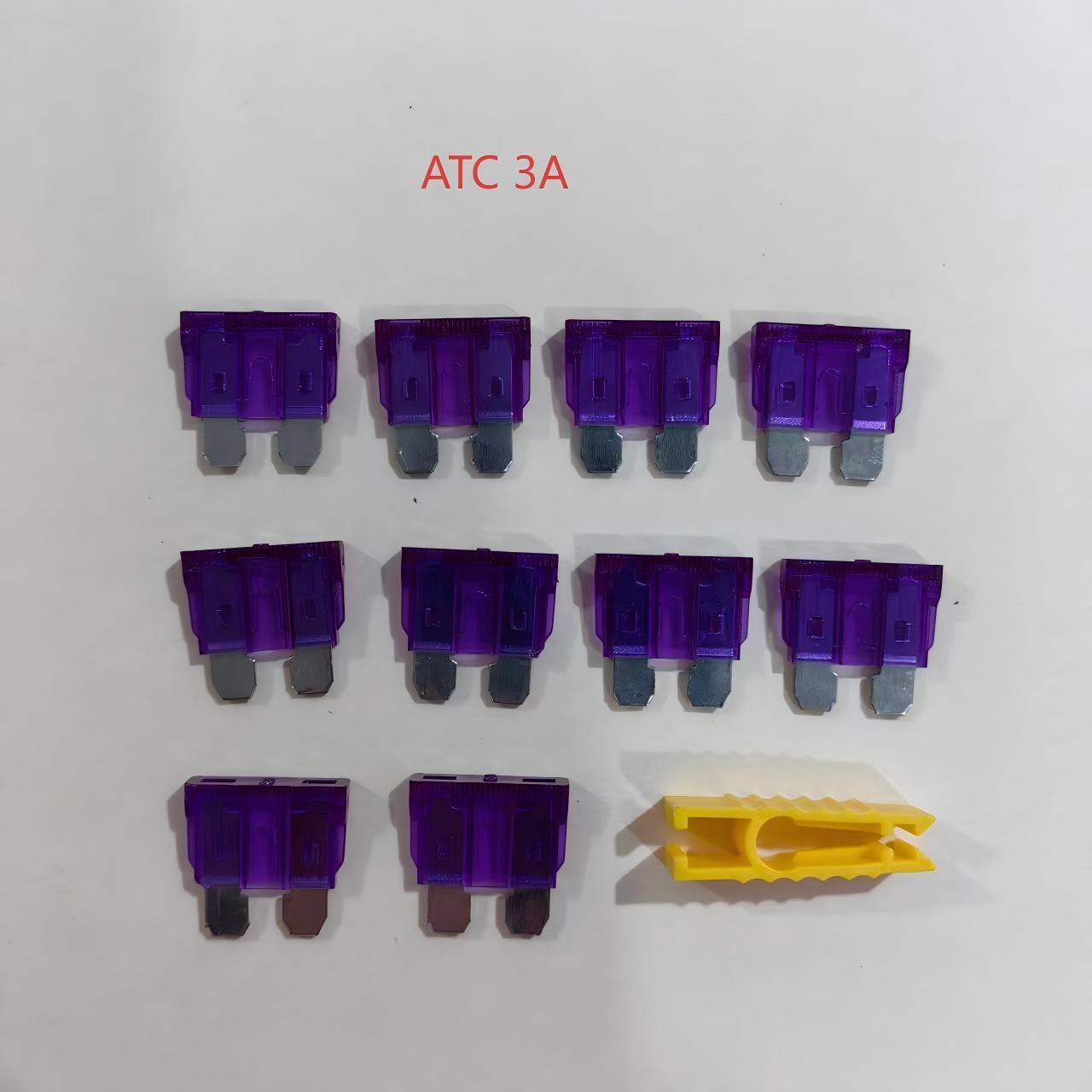 (10 Pack) Atc/ato Standard Blade Fuses, Nickel Plated, 12 Amp Specifications Available, Suitable for Cars, Trucks, Boats, Motorcycles, Suvs