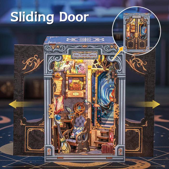 SOUL TRAVEL AGENCY DIY LED Bookcase – Handmade Craft Toy for Adults & Teens | Unique Black Friday Holiday Gift Idea