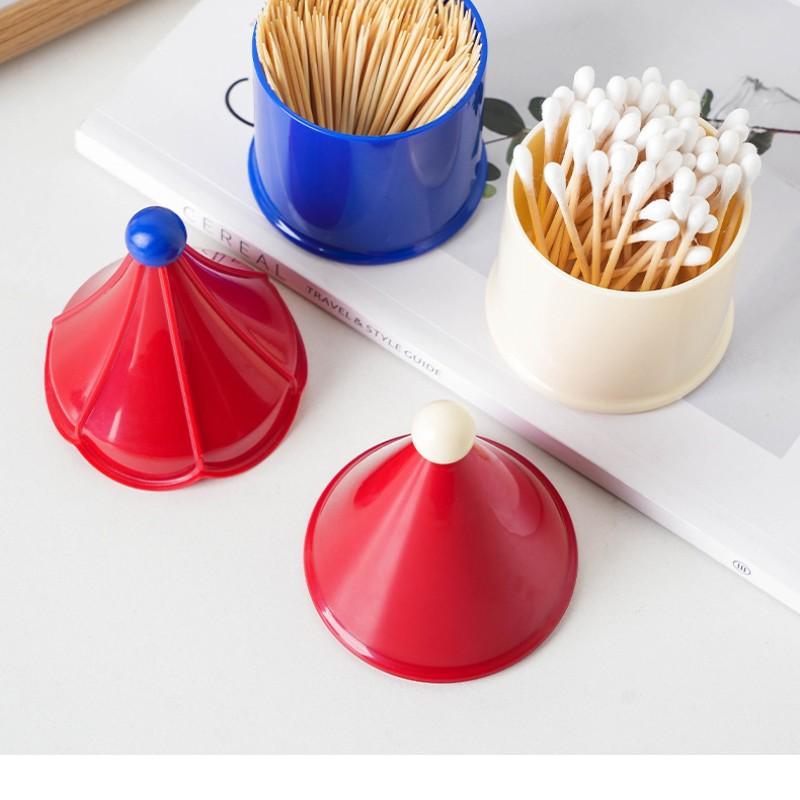 High Aesthetic Cotton Swab Toothpick Holder, Creative Roof Small House Design, Tabletop Toothpick Box, Cotton Swab Organizer