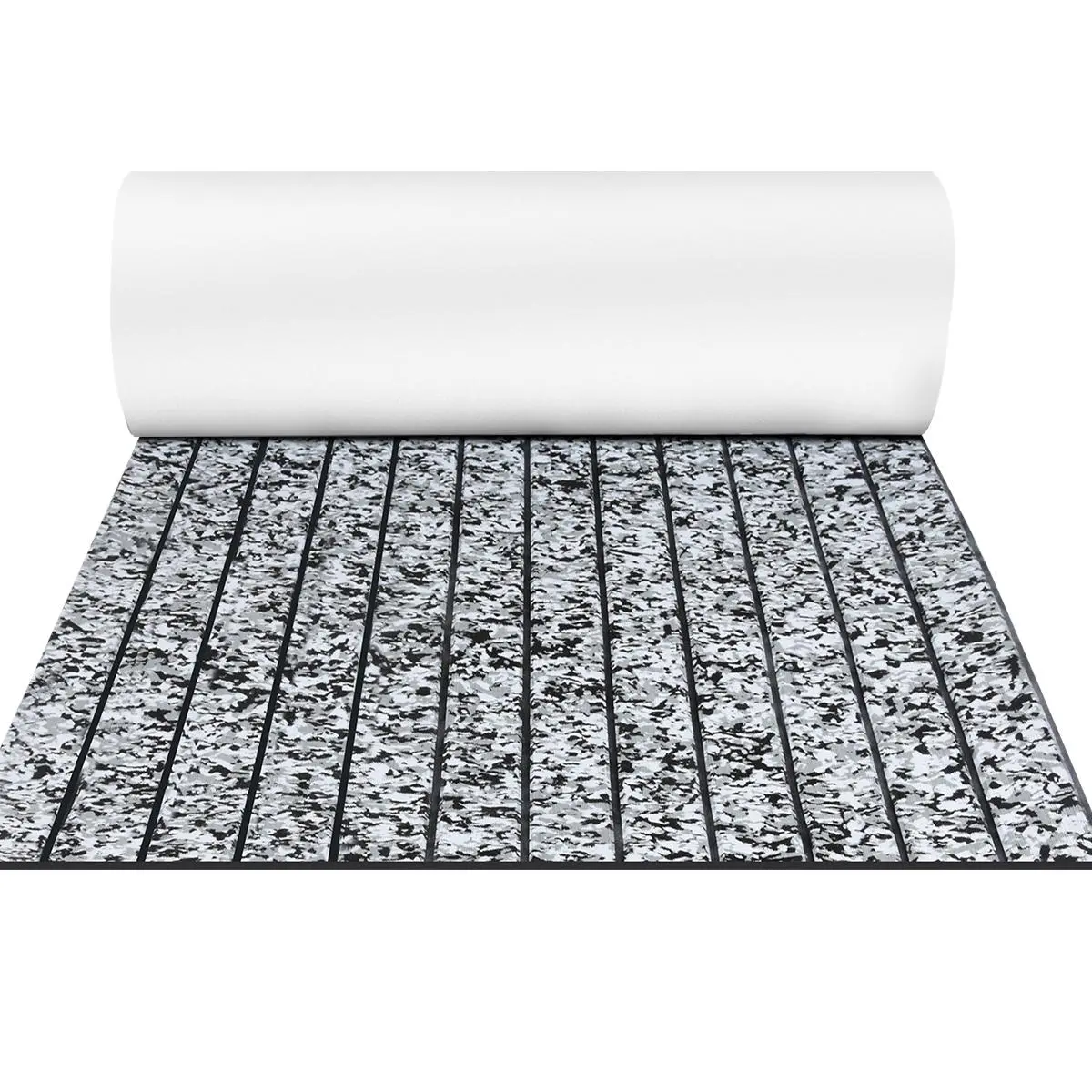 Boat Flooring Camo Faux Teak/Little Diamond Decking with Self-Adhesive for Marine Boat Floor 96*16.8 inch