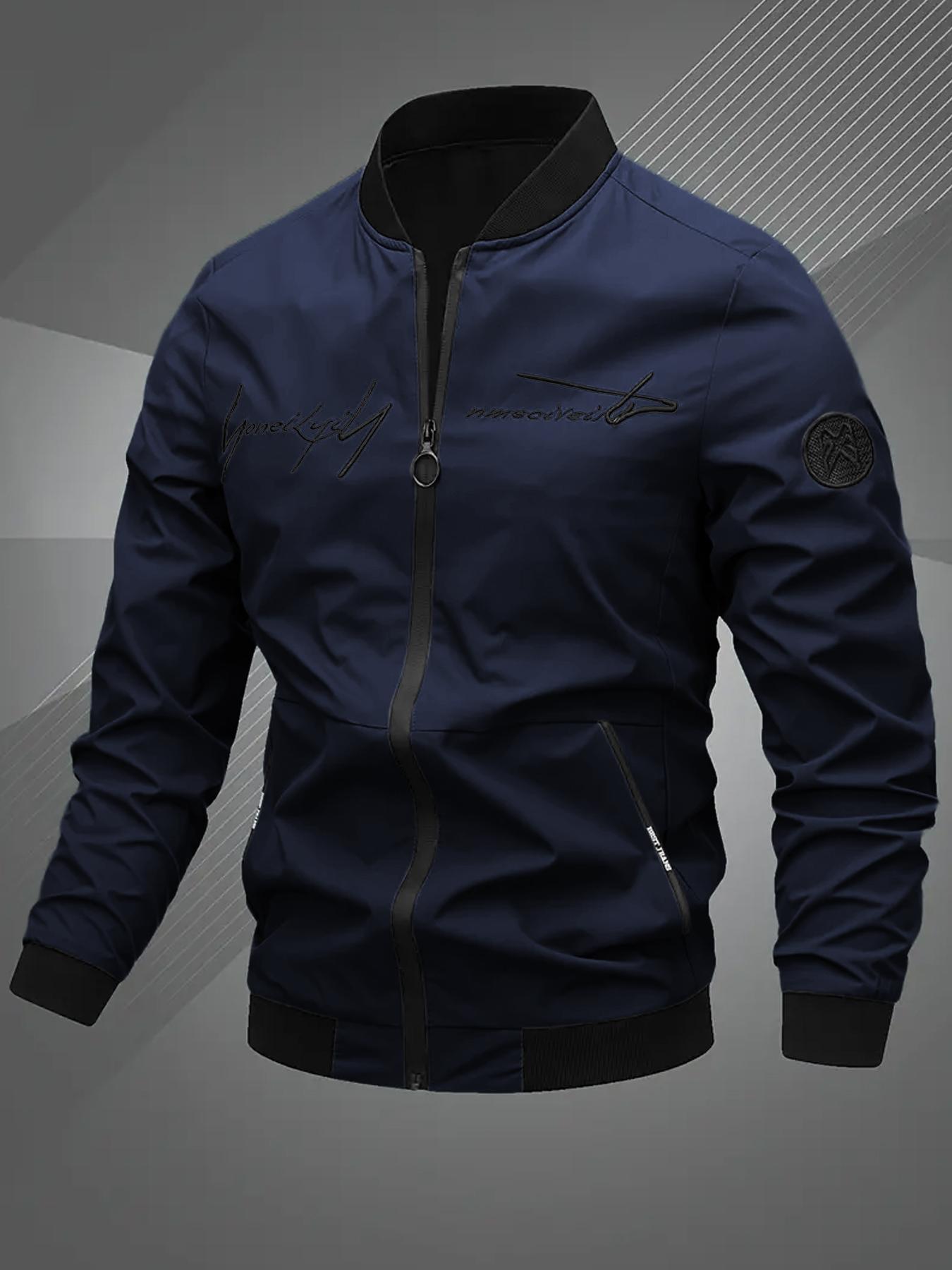 Men's Polyester Fabric Jacket, Durable Material for Long-Term Wear, Ideal for Daily Commuting & Casual