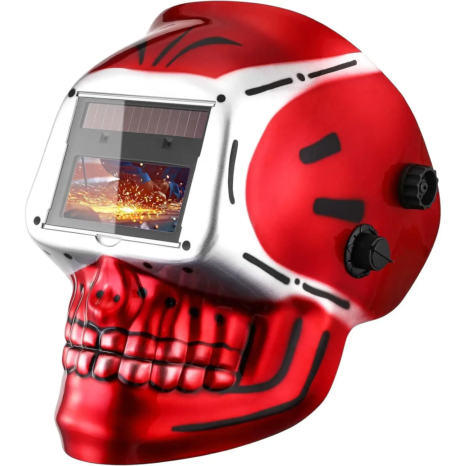Helmet Auto Darkening: DEKORPO True Color Powered Auto Darkening Welder Mask Hood Helmets